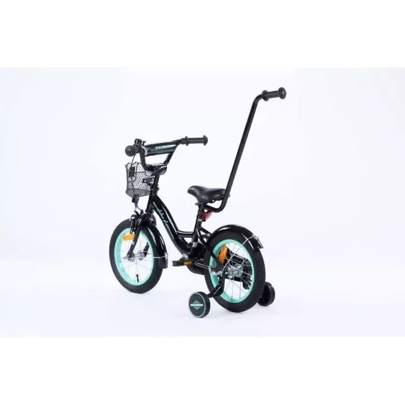 Dviratukas TOMABIKE "PLATINUM" 14, BLACK / TURKUS