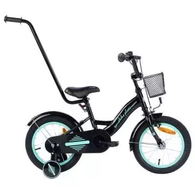 Dviratukas TOMABIKE "PLATINUM" 14, BLACK / TURKUS