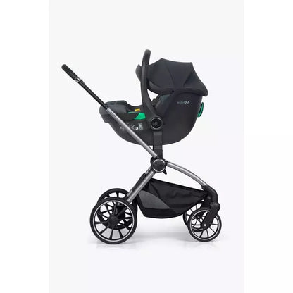 Pasisukanti autokėdutė su isofix baze Easy go Buz Pro I-size 0-13, Granito
