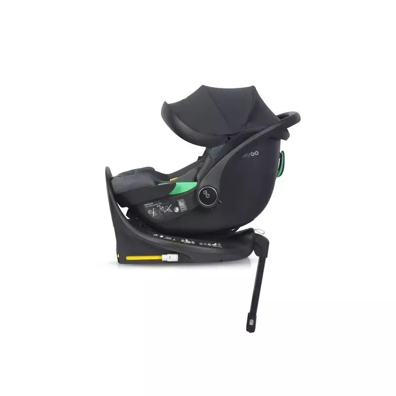 Pasisukanti autokėdutė su isofix baze Easy go Buz Pro I-size 0-13, Granito