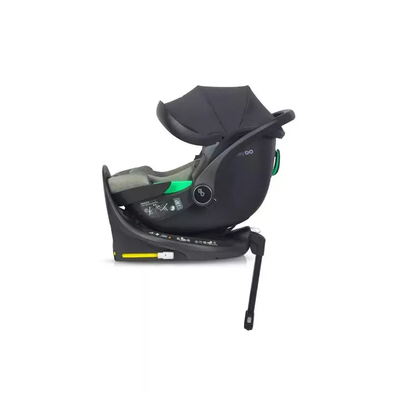 Pasisukanti autokėdutė su isofix baze Easy go Buz Pro I-size 0-13, Greener