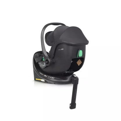 Pasisukanti autokėdutė su isofix baze Easy go Buz Pro I-size 0-13, Ink