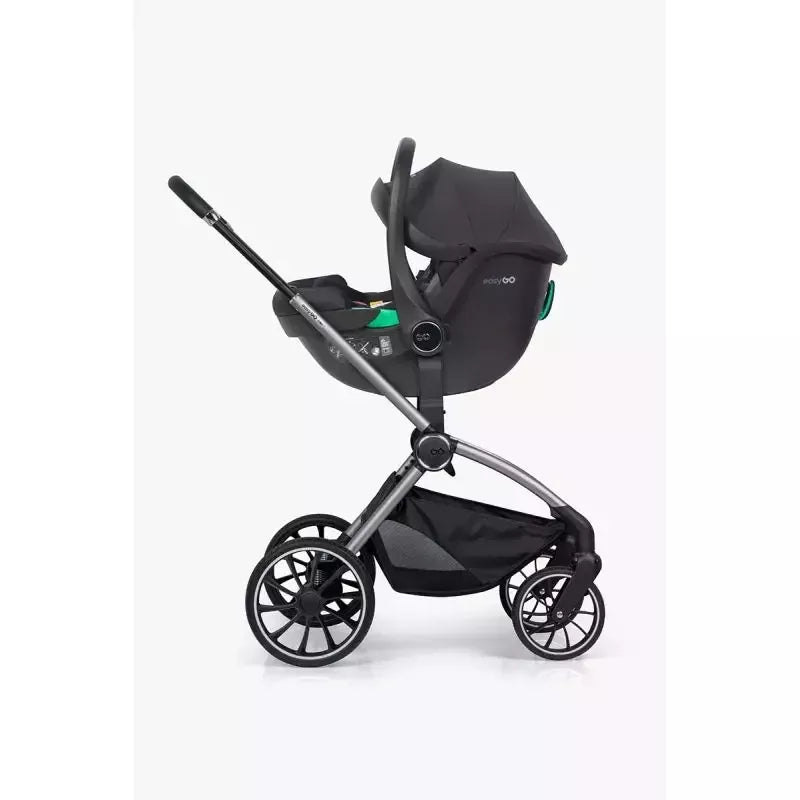 Pasisukanti autokėdutė su isofix baze Easy go Buz Pro I-size 0-13, Ink