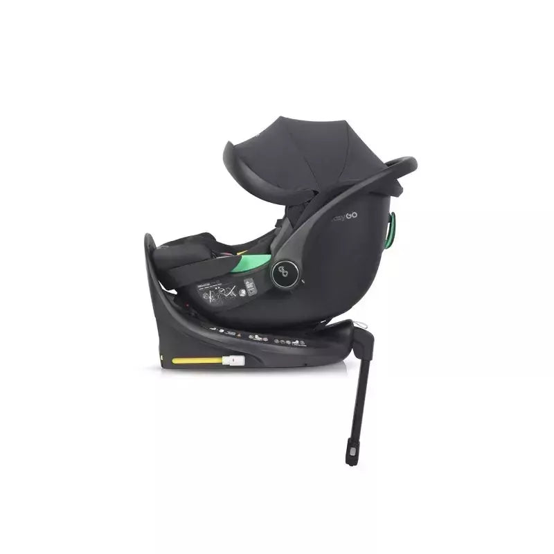 Pasisukanti autokėdutė su isofix baze Easy go Buz Pro I-size 0-13, Ink
