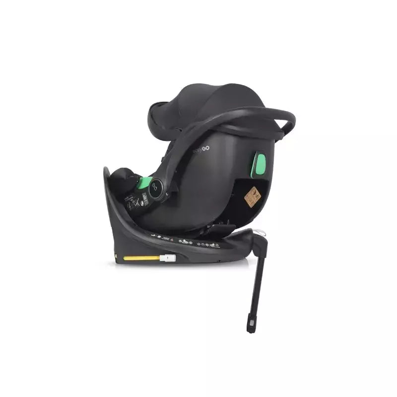 Pasisukanti autokėdutė su isofix baze Easy go Buz Pro I-size 0-13, Ink