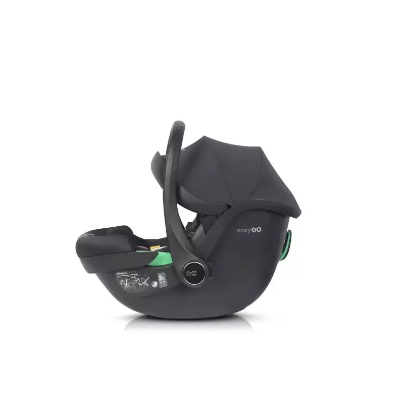 Pasisukanti autokėdutė su isofix baze Easy go Buz Pro I-size 0-13, Ink