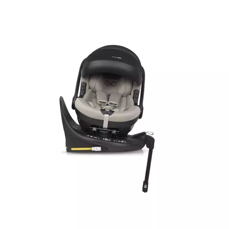 Pasisukanti autokėdutė su isofix baze Easy go Buz Pro I-size 0-13, Taupe