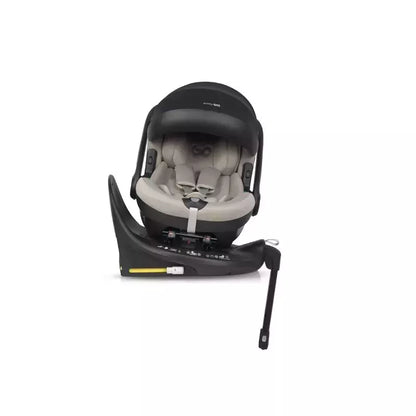 Pasisukanti autokėdutė su isofix baze Easy go Buz Pro I-size 0-13, Taupe