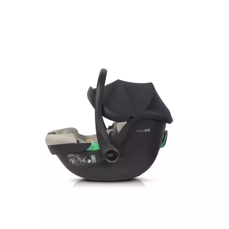 Pasisukanti autokėdutė su isofix baze Easy go Buz Pro I-size 0-13, Taupe