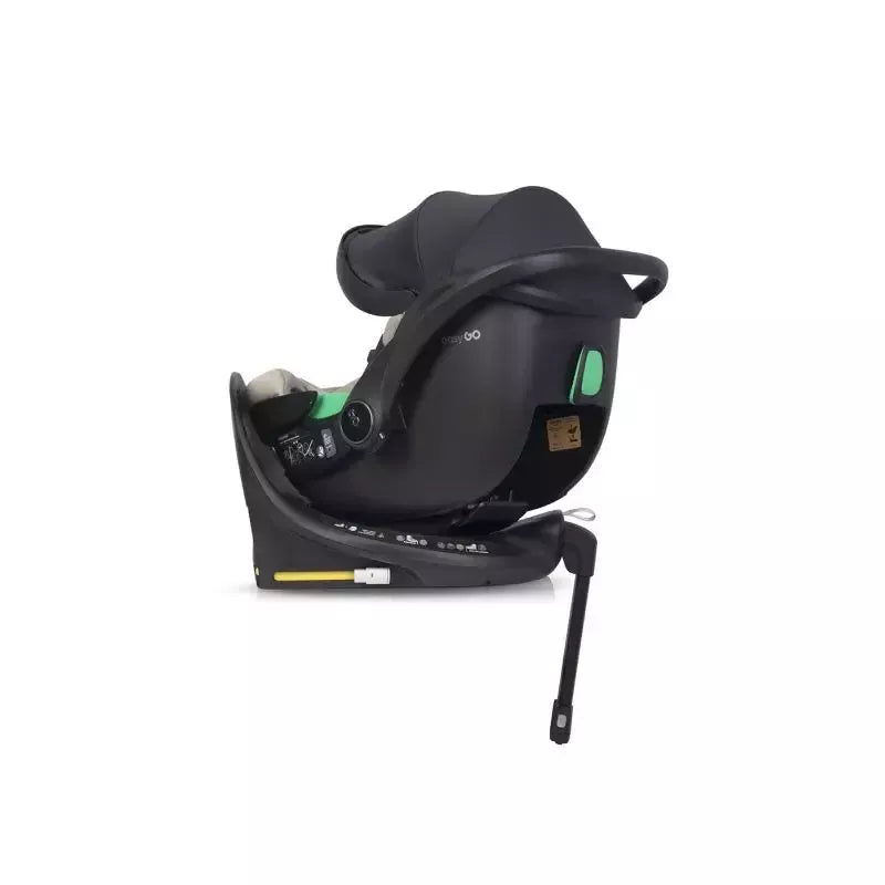 Pasisukanti autokėdutė su isofix baze Easy go Buz Pro I-size 0-13, Taupe