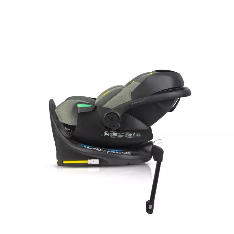 Pasisukanti, gulima autokėdutė su isofix baze Easy go Buz Pro Xtd I-size 0-13, Greener