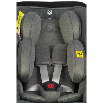 Pasisukanti, gulima autokėdutė su isofix baze Easy go Buz Pro Xtd I-size 0-13, Greener