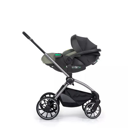 Pasisukanti, gulima autokėdutė su isofix baze Easy go Buz Pro Xtd I-size 0-13, Greener
