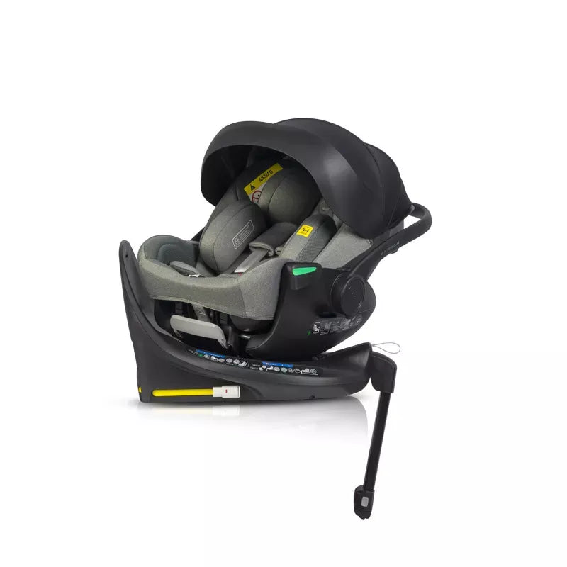 Pasisukanti, gulima autokėdutė su isofix baze Easy go Buz Pro Xtd I-size 0-13, Greener