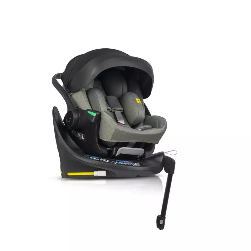 Pasisukanti, gulima autokėdutė su isofix baze Easy go Buz Pro Xtd I-size 0-13, Greener