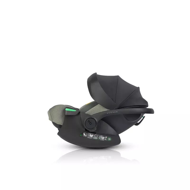 Pasisukanti, gulima autokėdutė su isofix baze Easy go Buz Pro Xtd I-size 0-13, Greener