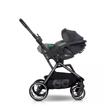 Pasisukanti, gulima autokėdutė su isofix baze Easy go Buz Pro Xtd I-size 0-13, Greener