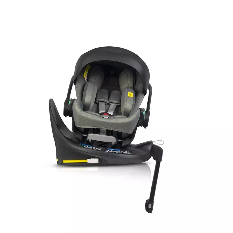 Pasisukanti, gulima autokėdutė su isofix baze Easy go Buz Pro Xtd I-size 0-13, Greener