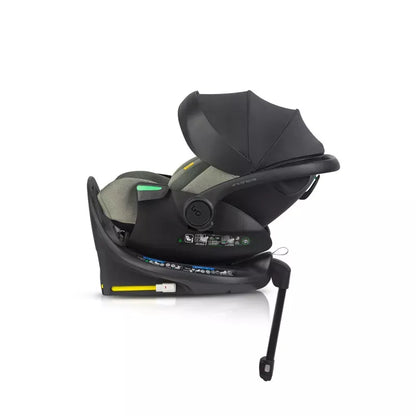Pasisukanti, gulima autokėdutė su isofix baze Easy go Buz Pro Xtd I-size 0-13, Greener