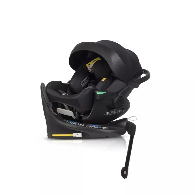 Pasisukanti, gulima autokėdutė su isofix baze Easy go Buz Pro Xtd I-size 0-13, Ink