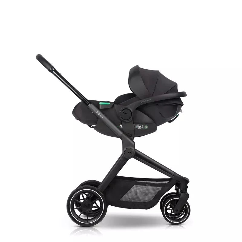 Pasisukanti, gulima autokėdutė su isofix baze Easy go Buz Pro Xtd I-size 0-13, Ink