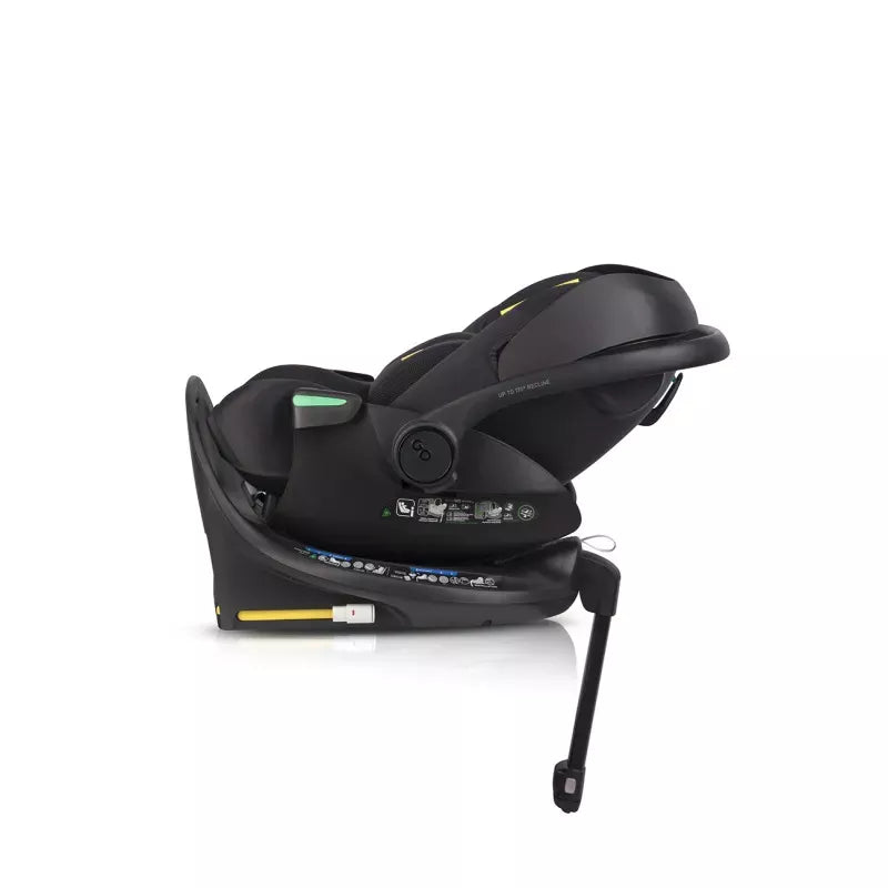 Pasisukanti, gulima autokėdutė su isofix baze Easy go Buz Pro Xtd I-size 0-13, Ink