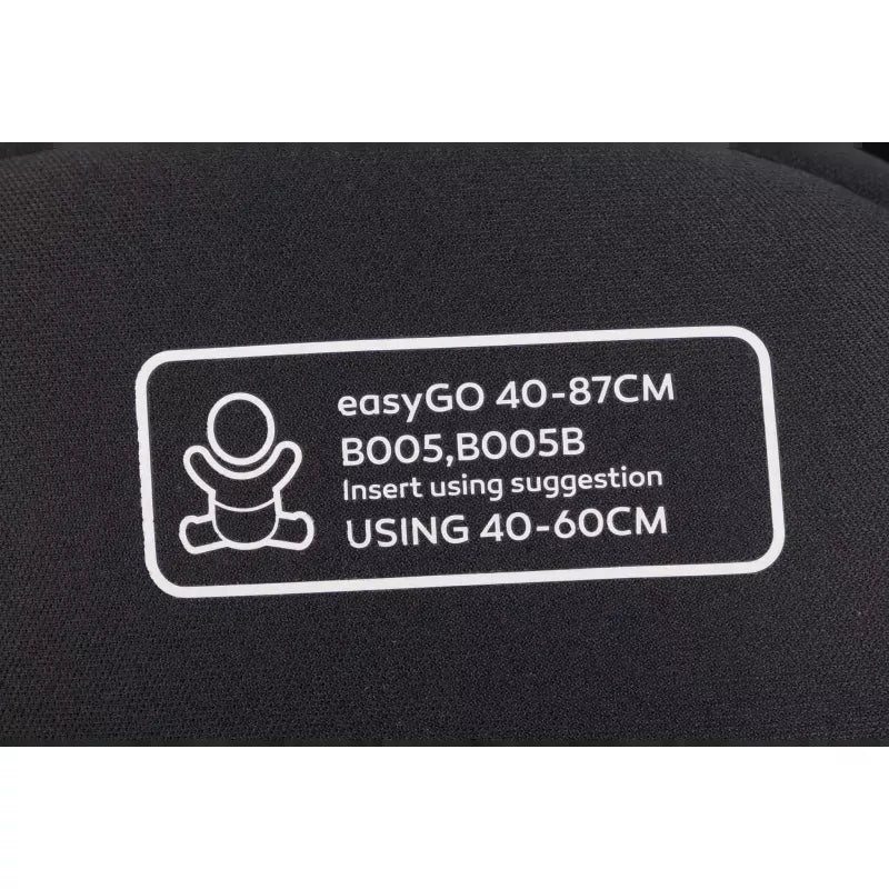 Pasisukanti, gulima autokėdutė su isofix baze Easy go Buz Pro Xtd I-size 0-13, Ink
