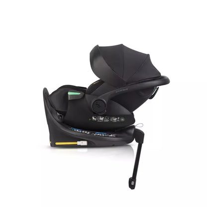 Pasisukanti, gulima autokėdutė su isofix baze Easy go Buz Pro Xtd I-size 0-13, Ink