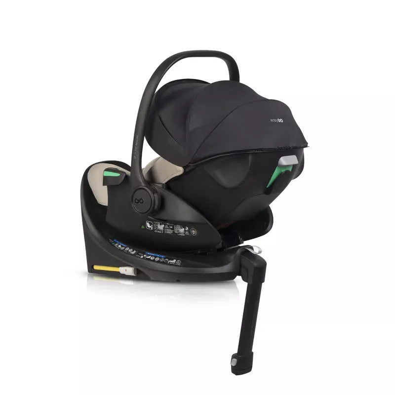 Pasisukanti, gulima autokėdutė su isofix baze Easy go Buz Pro Xtd I-size 0-13, Taupe