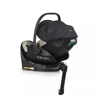 Pasisukanti, gulima autokėdutė su isofix baze Easy go Buz Pro Xtd I-size 0-13, Taupe
