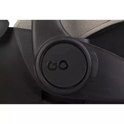 Pasisukanti, gulima autokėdutė su isofix baze Easy go Buz Pro Xtd I-size 0-13, Taupe