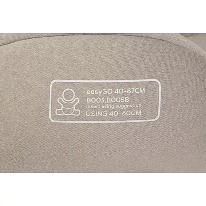 Pasisukanti, gulima autokėdutė su isofix baze Easy go Buz Pro Xtd I-size 0-13, Taupe