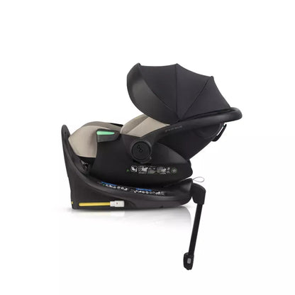 Pasisukanti, gulima autokėdutė su isofix baze Easy go Buz Pro Xtd I-size 0-13, Taupe