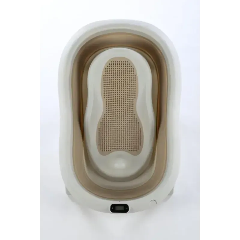 Sulankstoma vonia Bath & Care su termometru ir gultuku, Beige