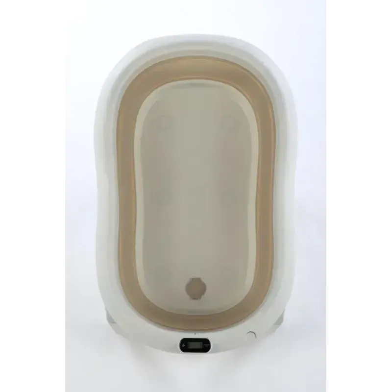 Sulankstoma vonia Bath & Care su termometru ir gultuku, Beige