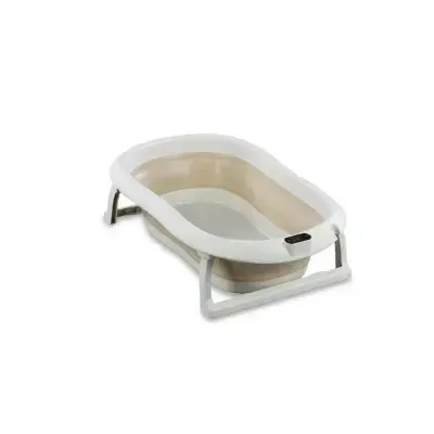 Sulankstoma vonia Bath & Care su termometru ir gultuku, Beige