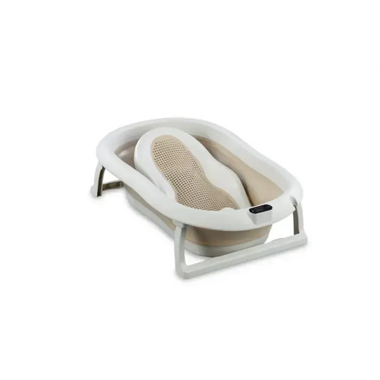 Sulankstoma vonia Bath & Care su termometru ir gultuku, Beige