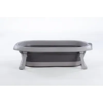 Sulankstoma vonia Bath & Care su termometru ir gultuku, Dark grey
