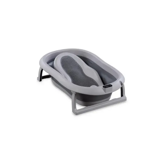 Sulankstoma vonia Bath & Care su termometru ir gultuku, Dark grey