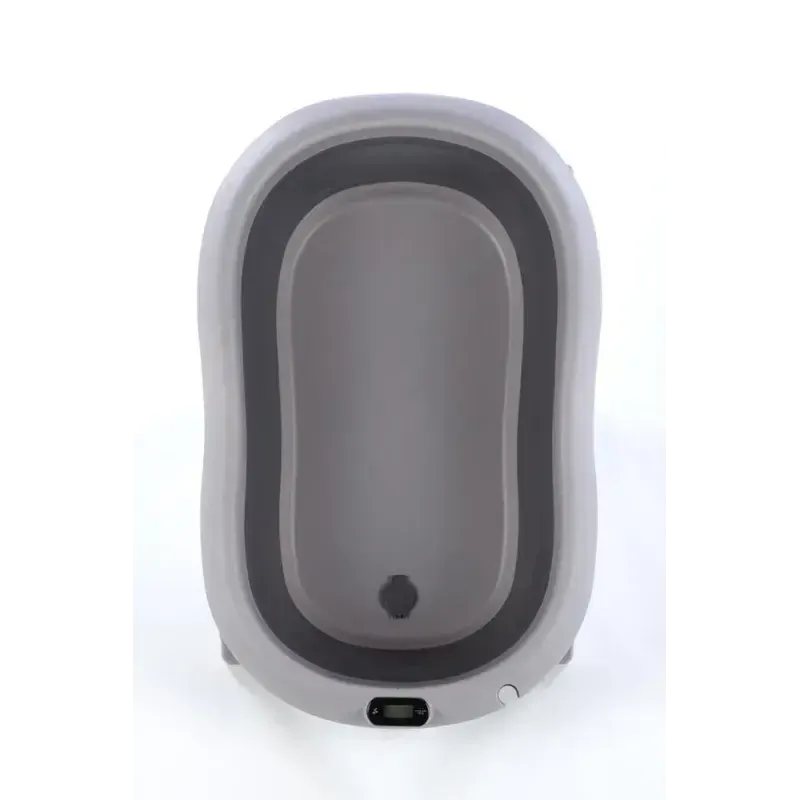 Sulankstoma vonia Bath & Care su termometru ir gultuku, Dark grey