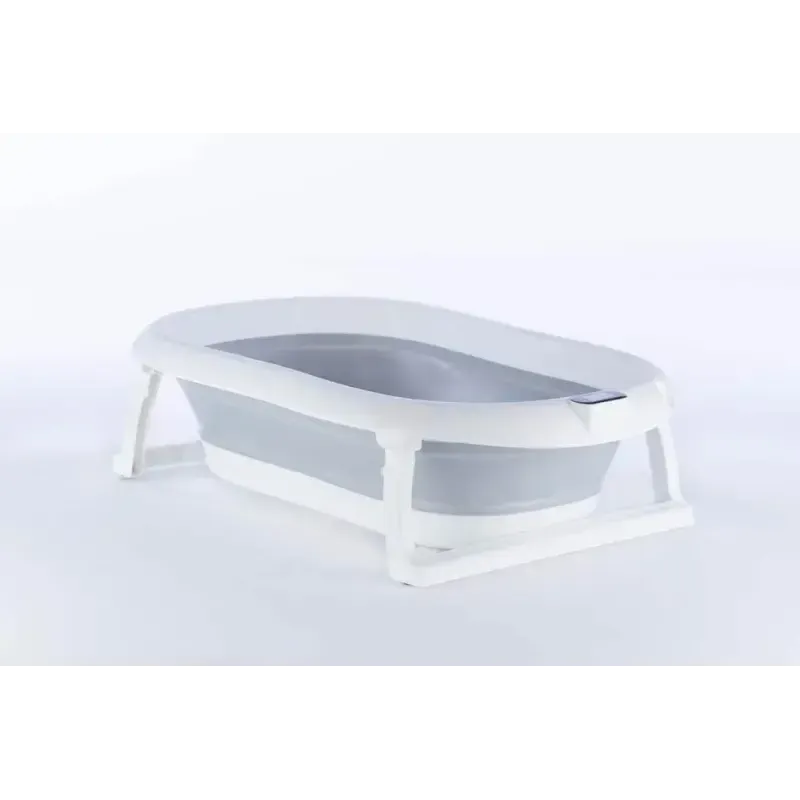 Sulankstoma vonia Bath & Care su termometru ir gultuku, Grey