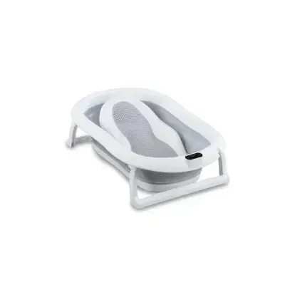 Sulankstoma vonia Bath & Care su termometru ir gultuku, Grey