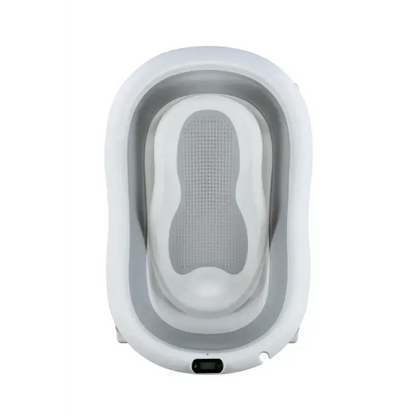 Sulankstoma vonia Bath & Care su termometru ir gultuku, Grey