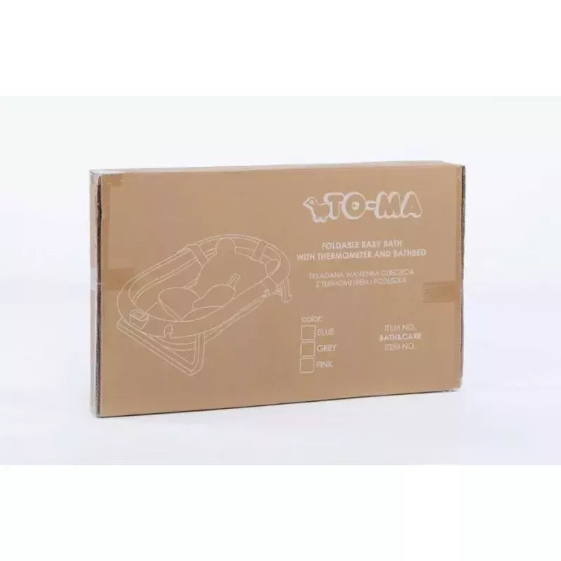 Sulankstoma vonia Bath & Care su termometru, Pink