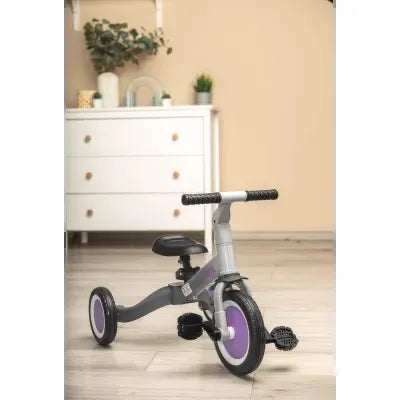 Dviratukas/triratukas Toyz FOX 4in1, grey/purple